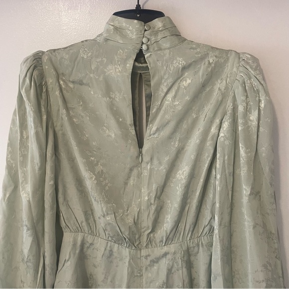 Lovers + Friends Gabriela Jacquard Balloon Sleeve Floral Romper 37419 - Picture 8 of 11